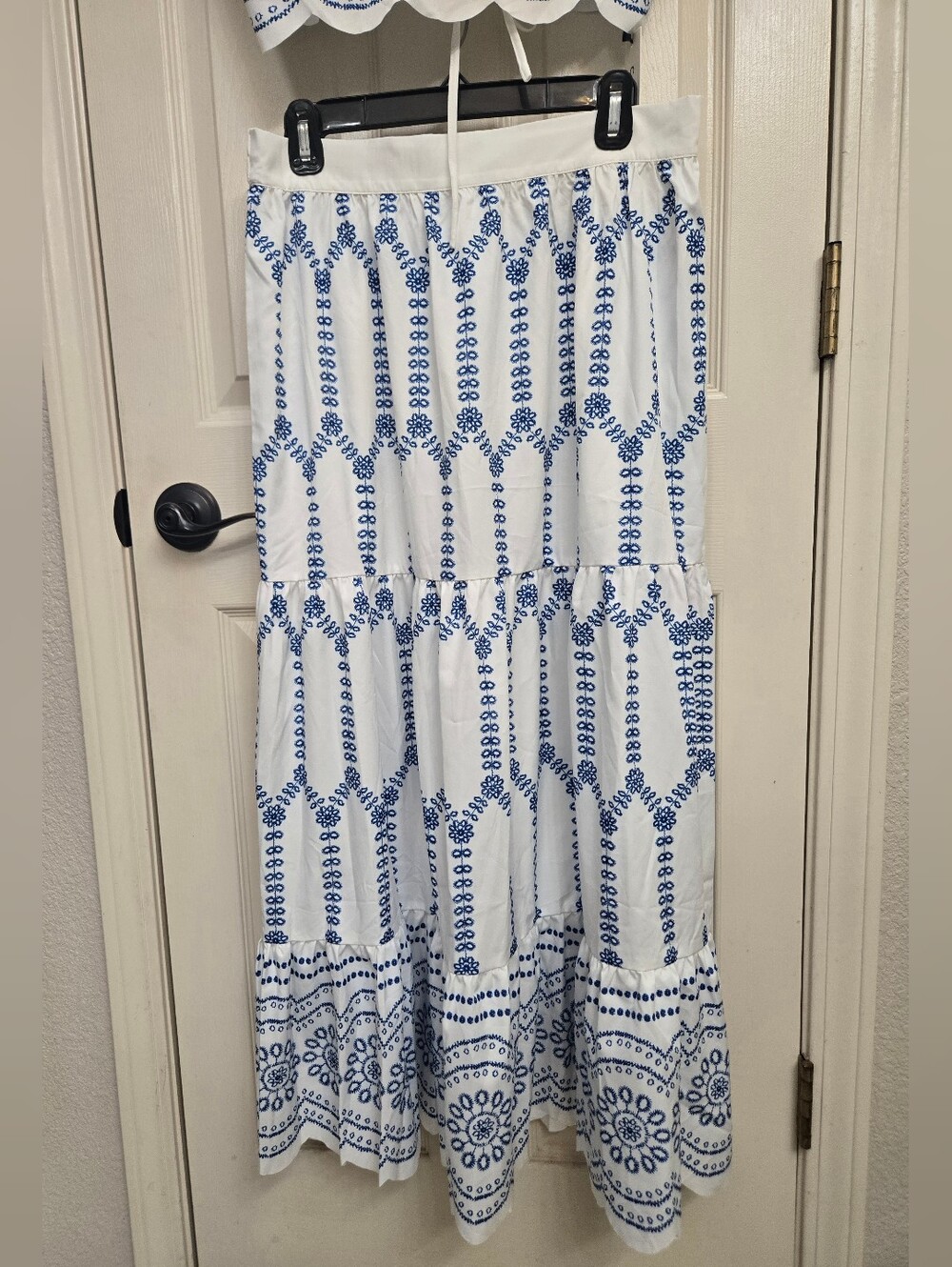 🌟SOLD🌟 NWT Commense Printed Sleeveless Tie Back Maxi Skirt Set, Large - Picture 9 of 13
